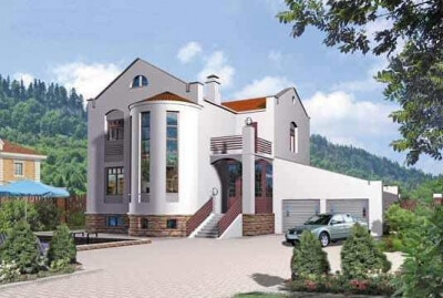Проект кирпичного дома 110/143. Фасады, планировки(анонс).