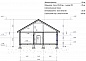Проект одноэтажного каркасного дома  бесплатно № 92/18. Разрез 2.