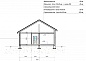 Проект дачного дома под ключ №92/16. Разрез 1.