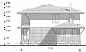 Проект двухэтажного дома из пеноблоков 93/ag-9. Вид 3.
